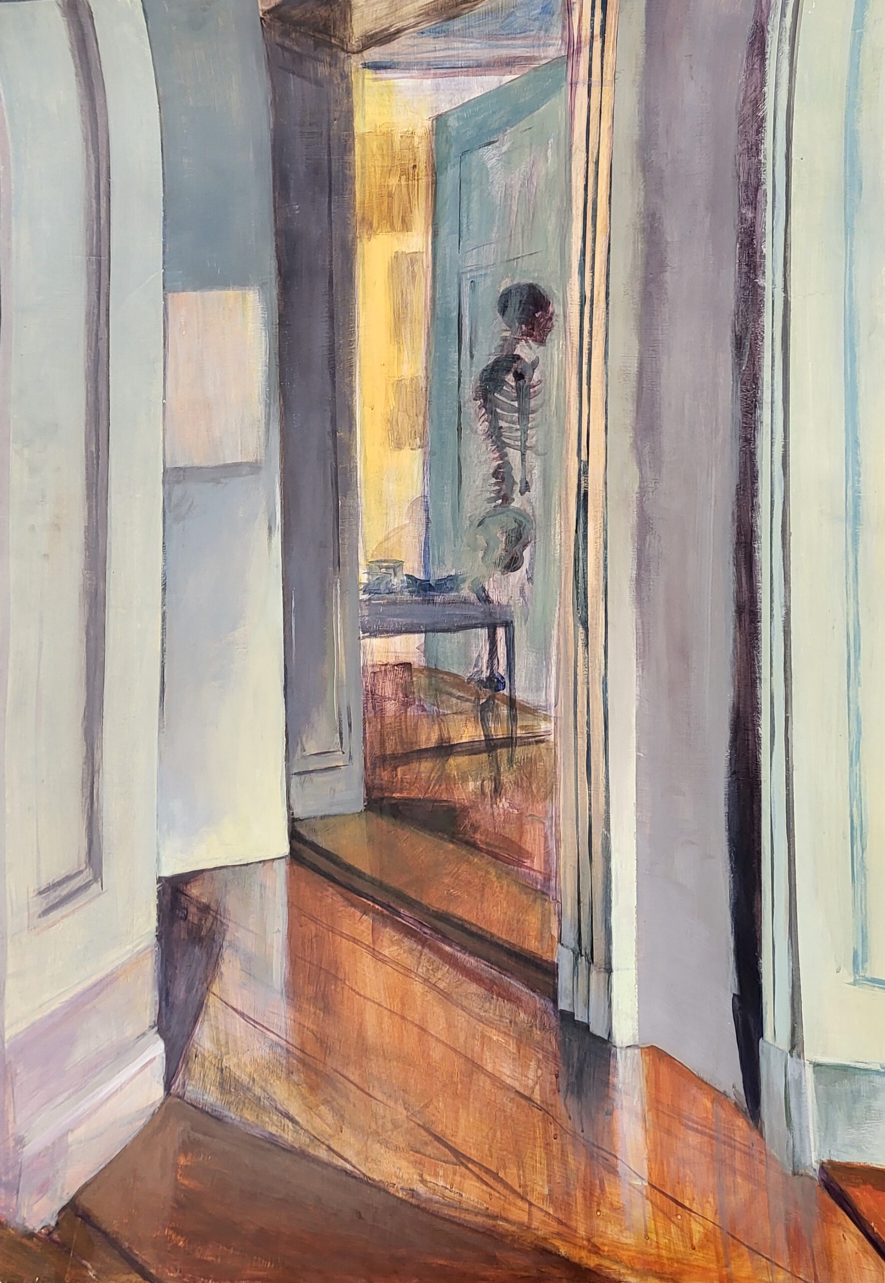 Przykładowa praca do portfolio kandydata - malarstwo akrylowe - praca wykonana w RysunekArchitektura