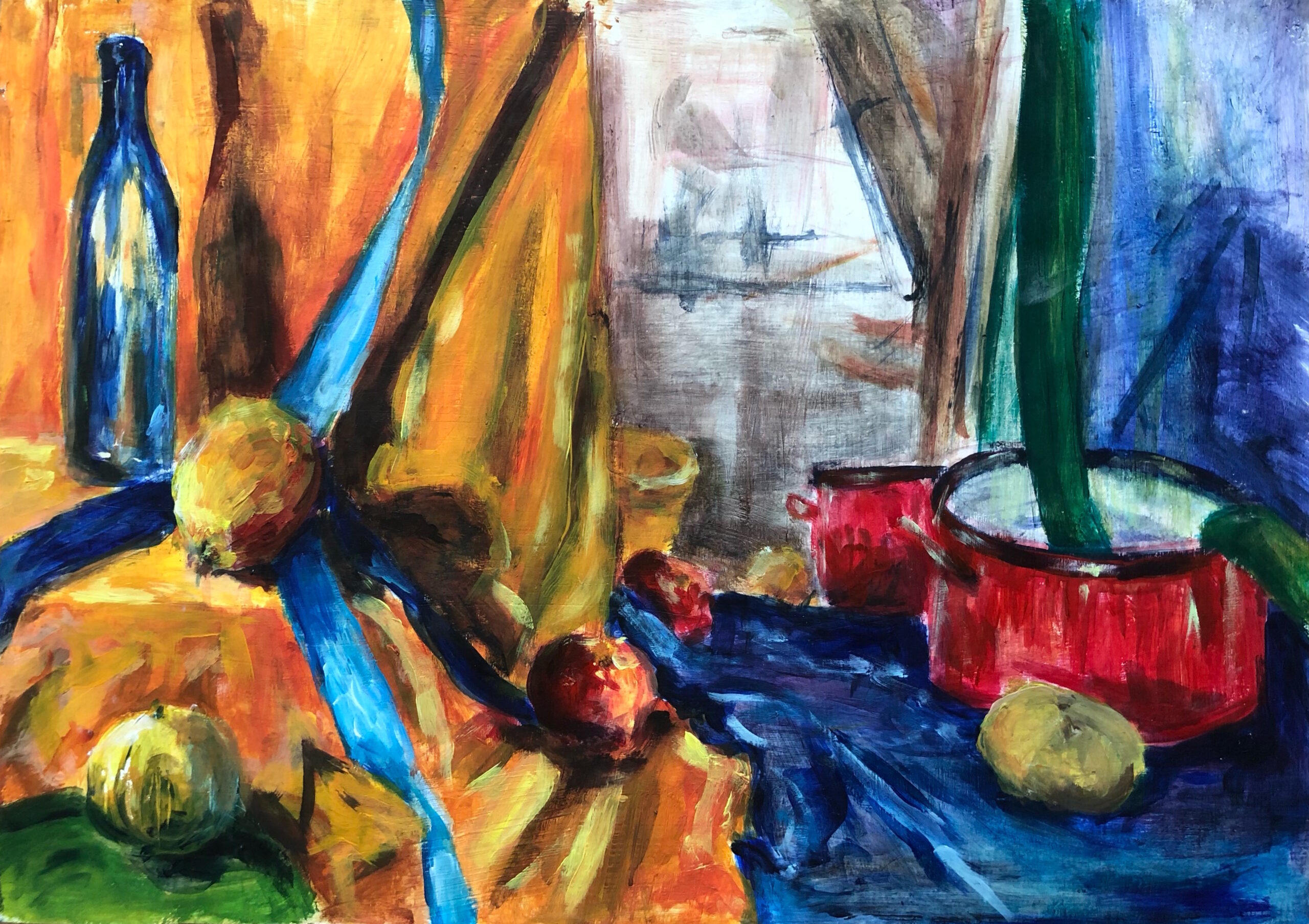 Martwa natura - malarstwo akrylowe - RA