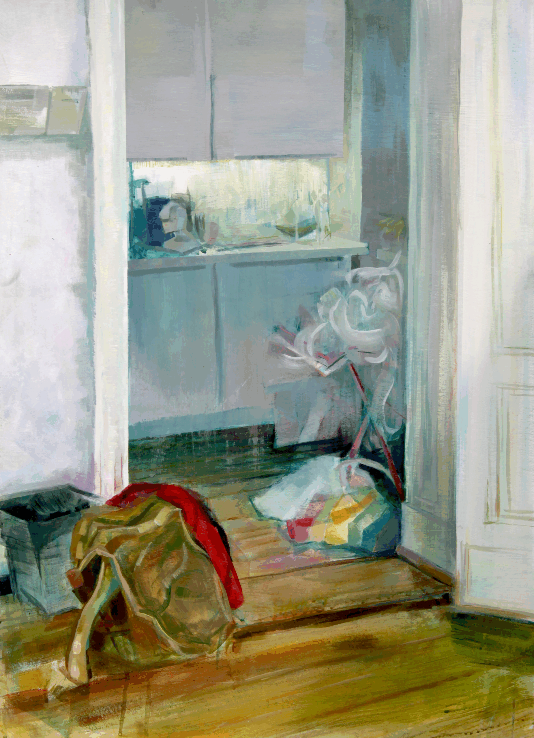 Przykładowa praca do portfolio kandydata - malarstwo akrylowe - praca wykonana w szkole RysunekArchitektura