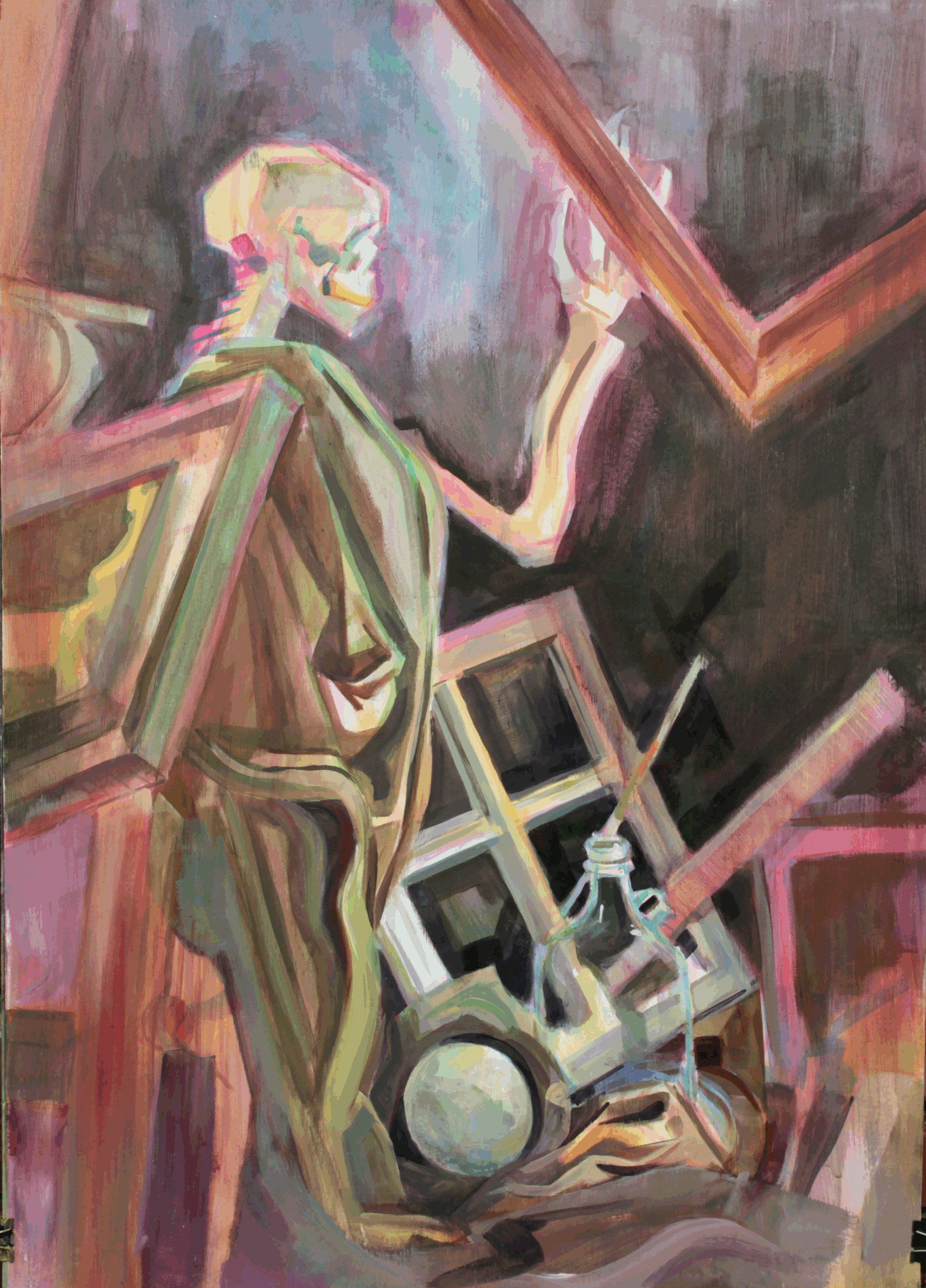 Martwa natura - malarstwo akrylowe - Szkoła RysunekArchitektura