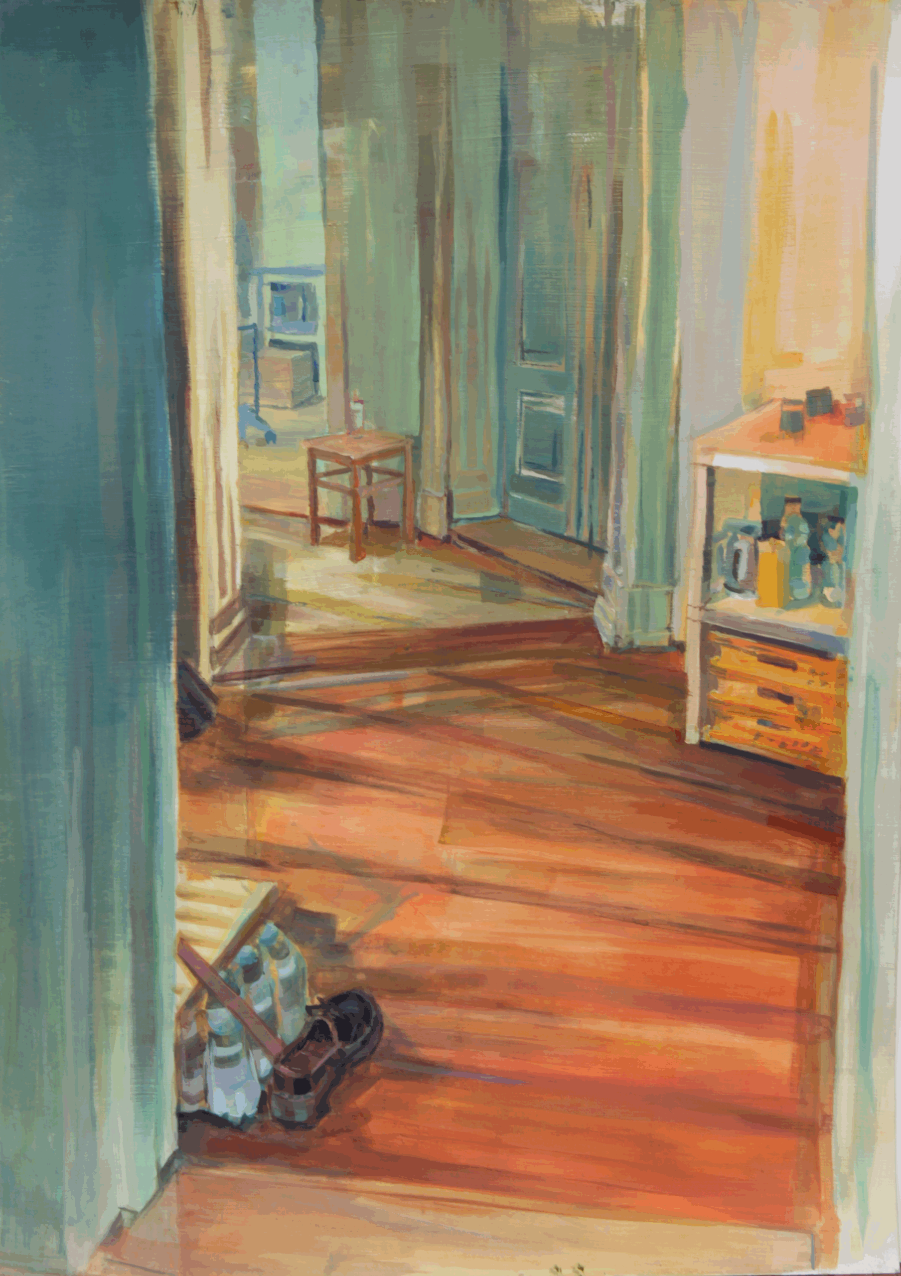 Przykładowa praca do portfolio kandydata - malarstwo akrylowe - praca wykonana przez ucznia kursów przygotowawczych w szkole RysunekArchitektura