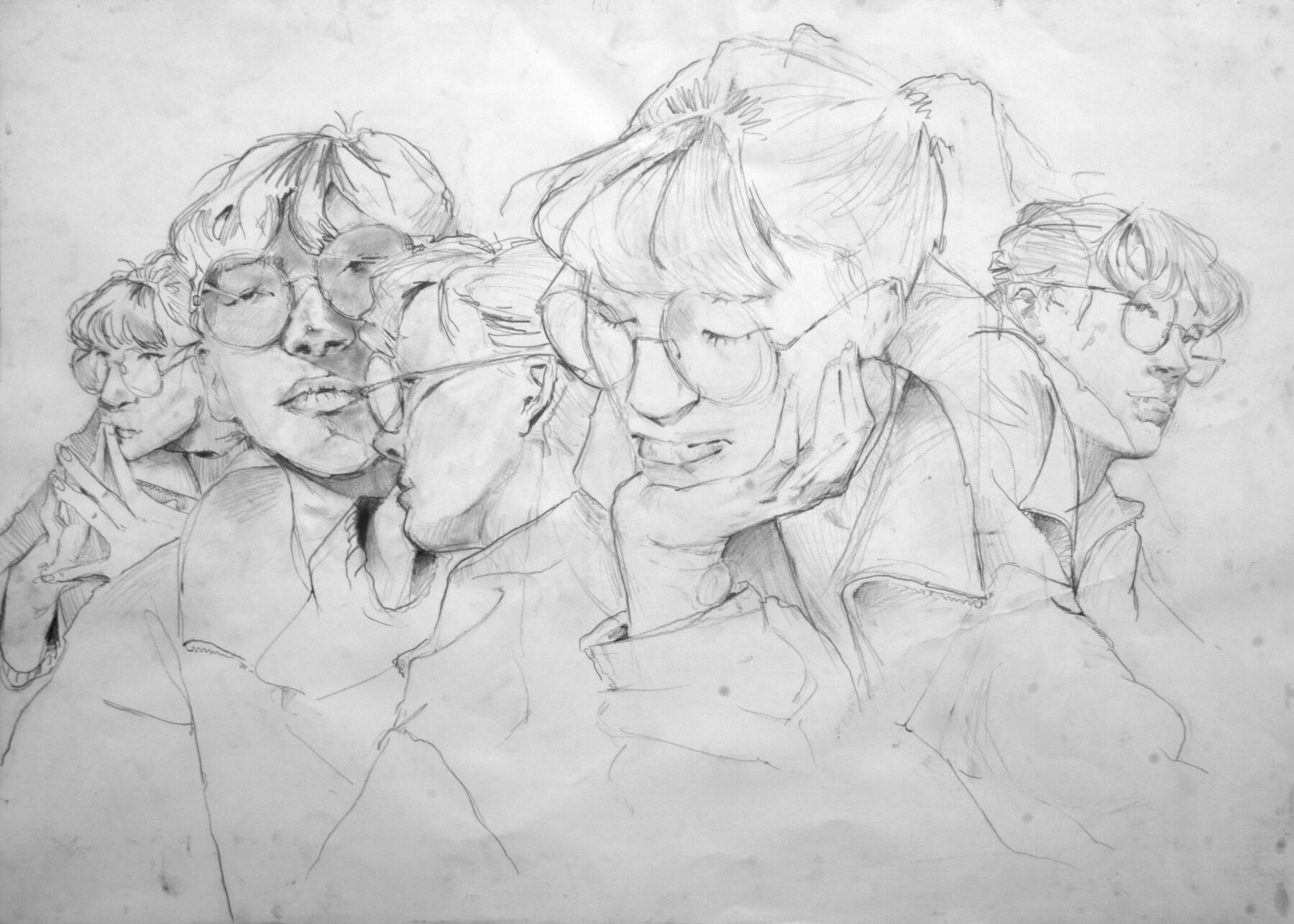 Studium postaci - szybkie szkice - praca wykonana w RysunekArchitektura