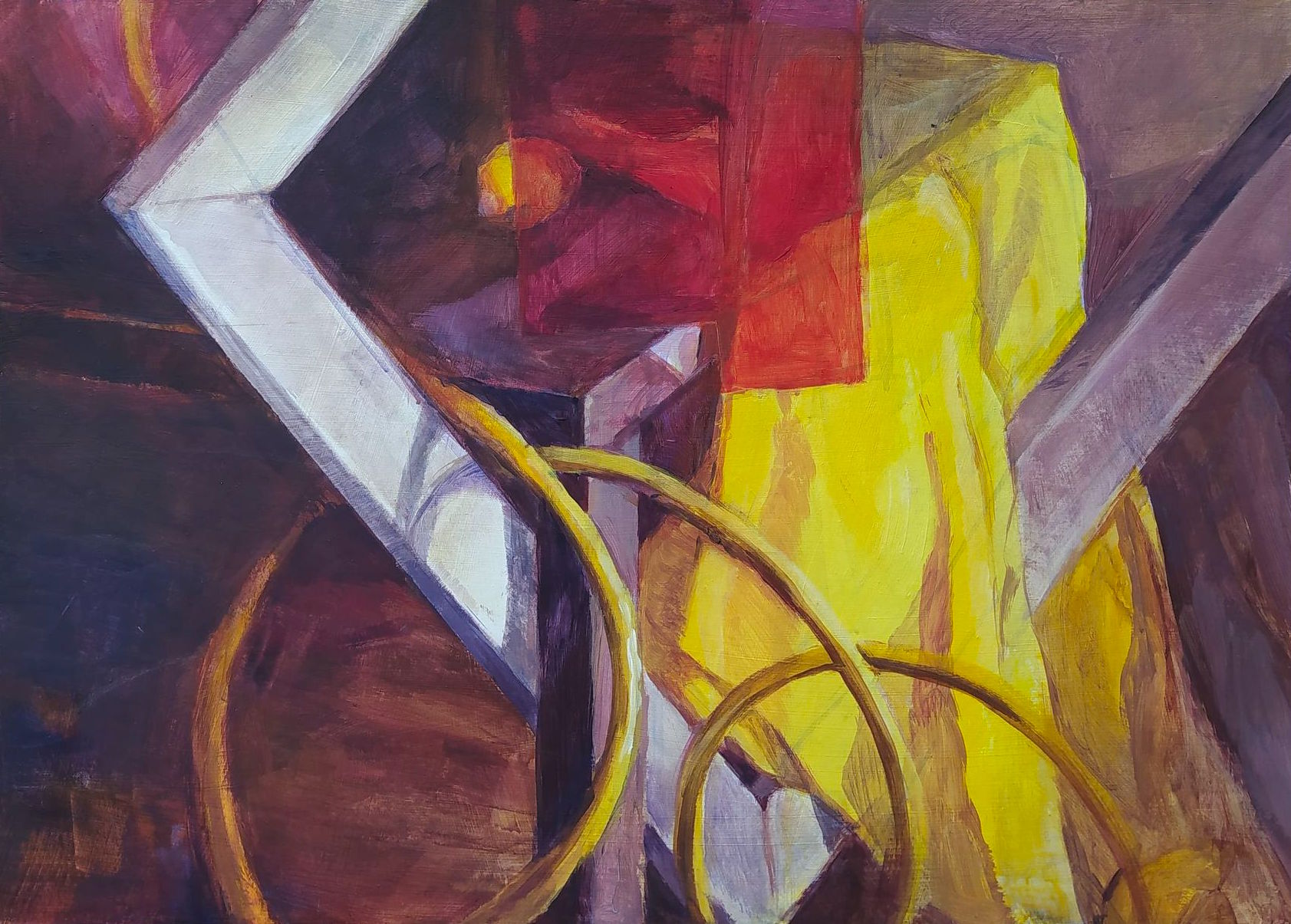 Martwa natura - malarstwo akrylowe - RysunekArchitektura