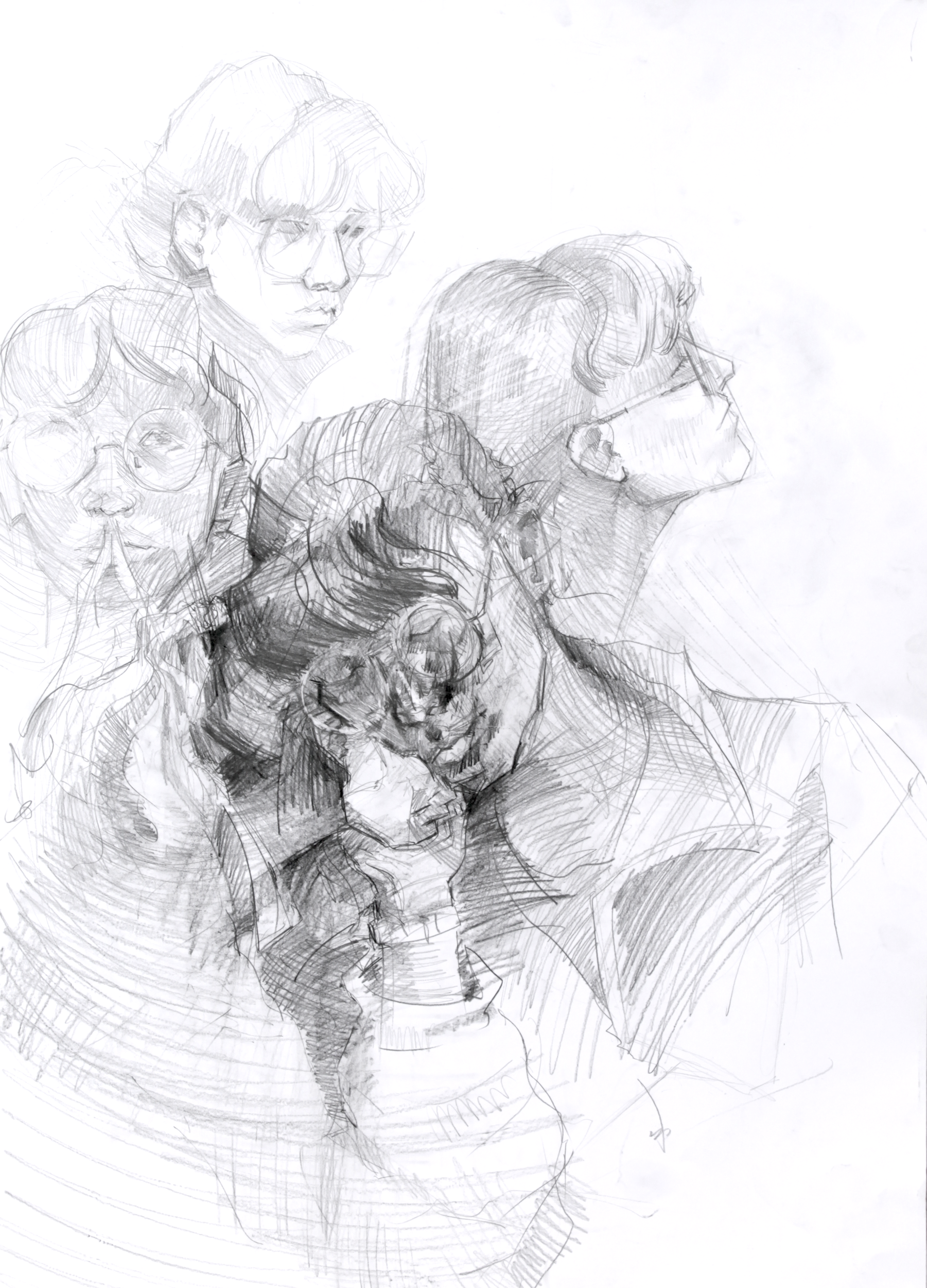 Szkic Postaci - ołówek - nauka rysowania w RA