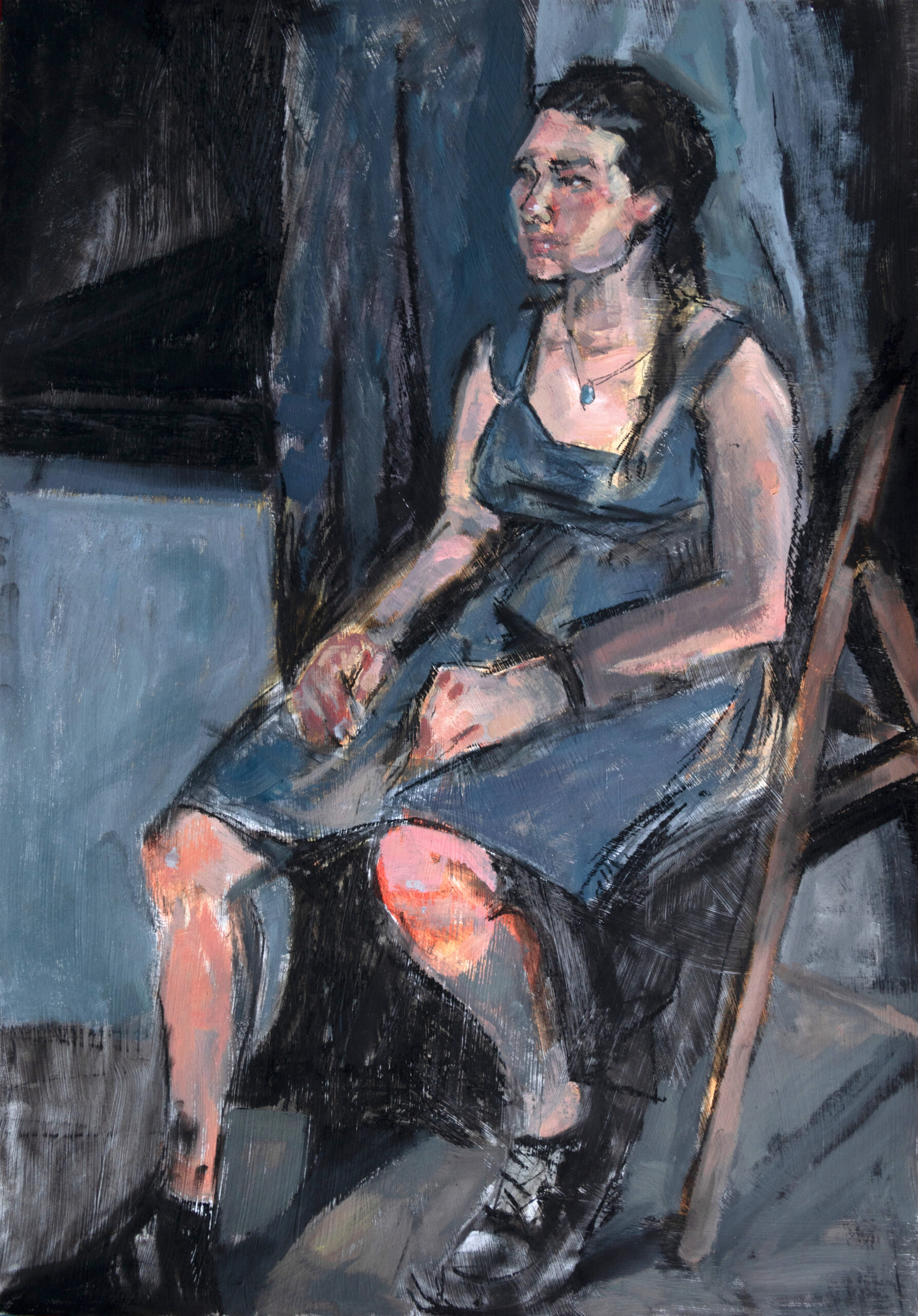 Rysunek Postaci - postać siedząca - akademia rysunku RA