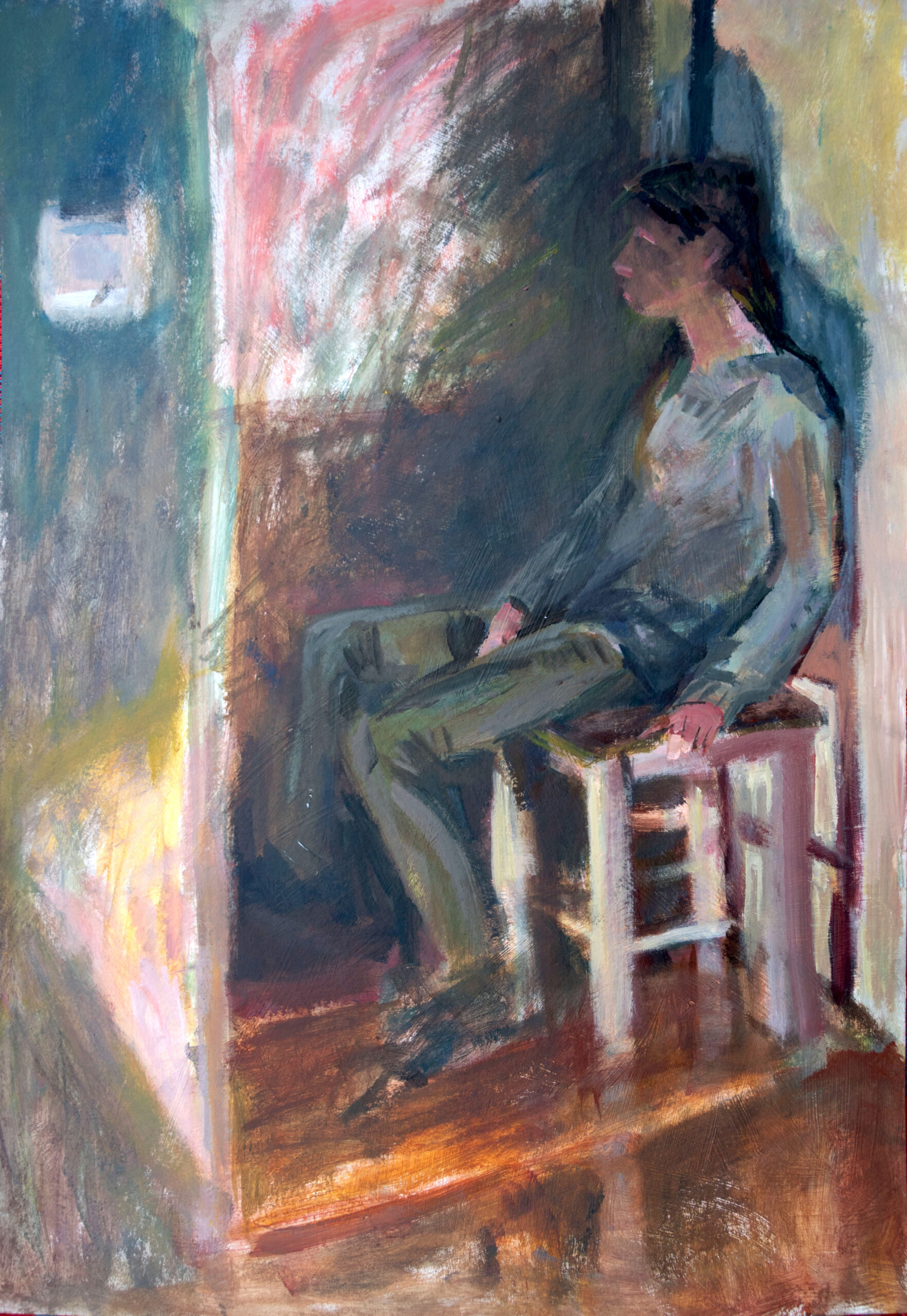 Studium Postaci - postać siedząca - nauka rysowania w RA