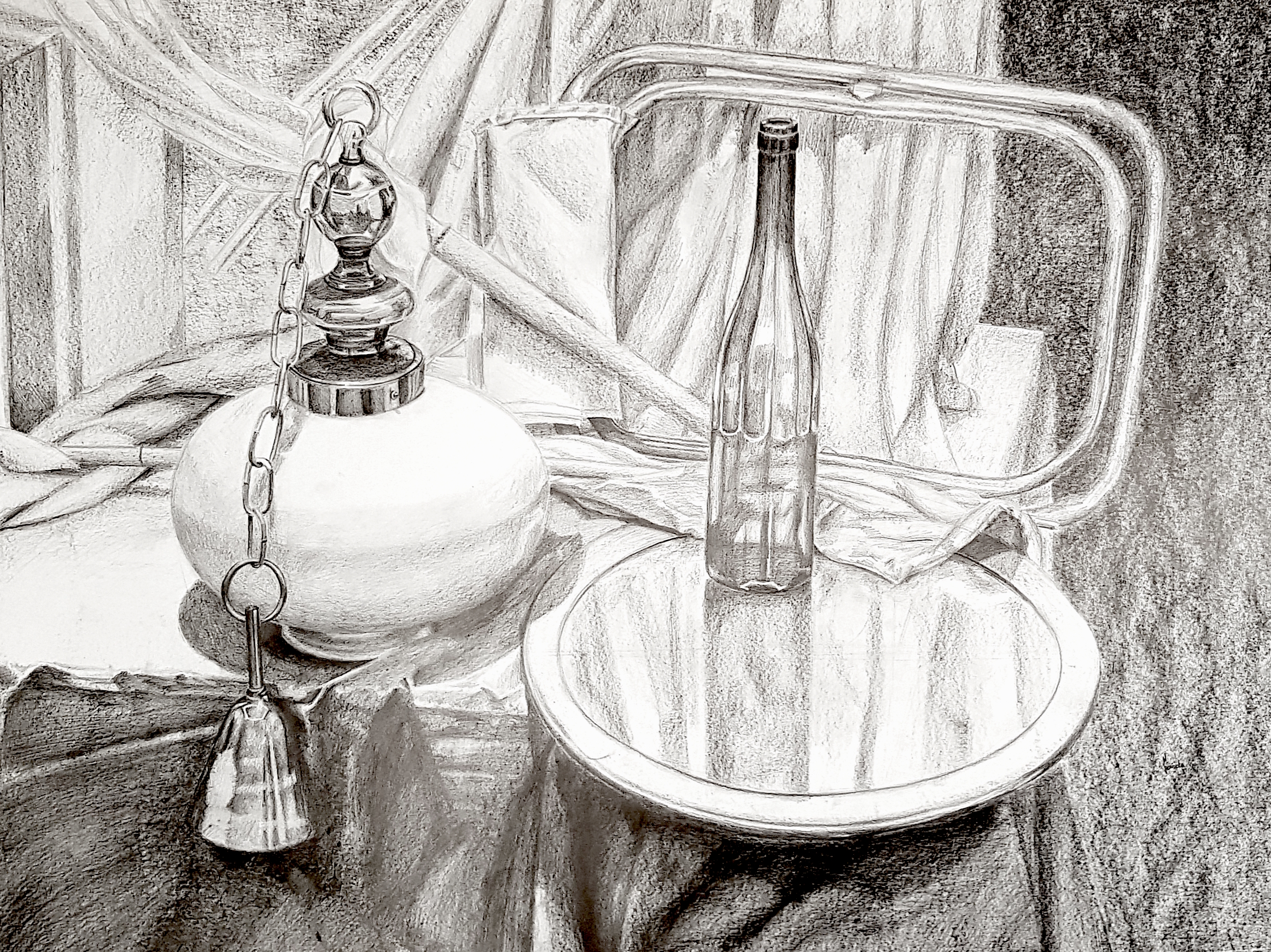 Martwa natura - ołówek - nauka rysowania w RysunekArchitektura