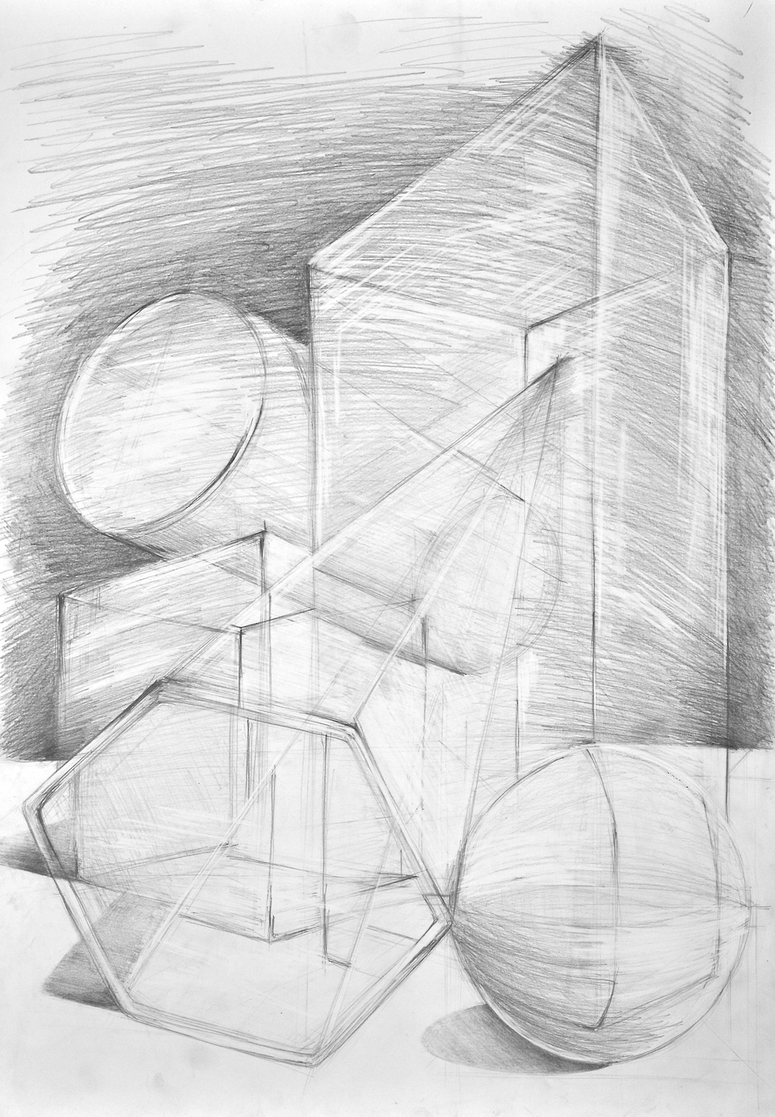 Martwa natura - ołówek - szkoła rysunku RA