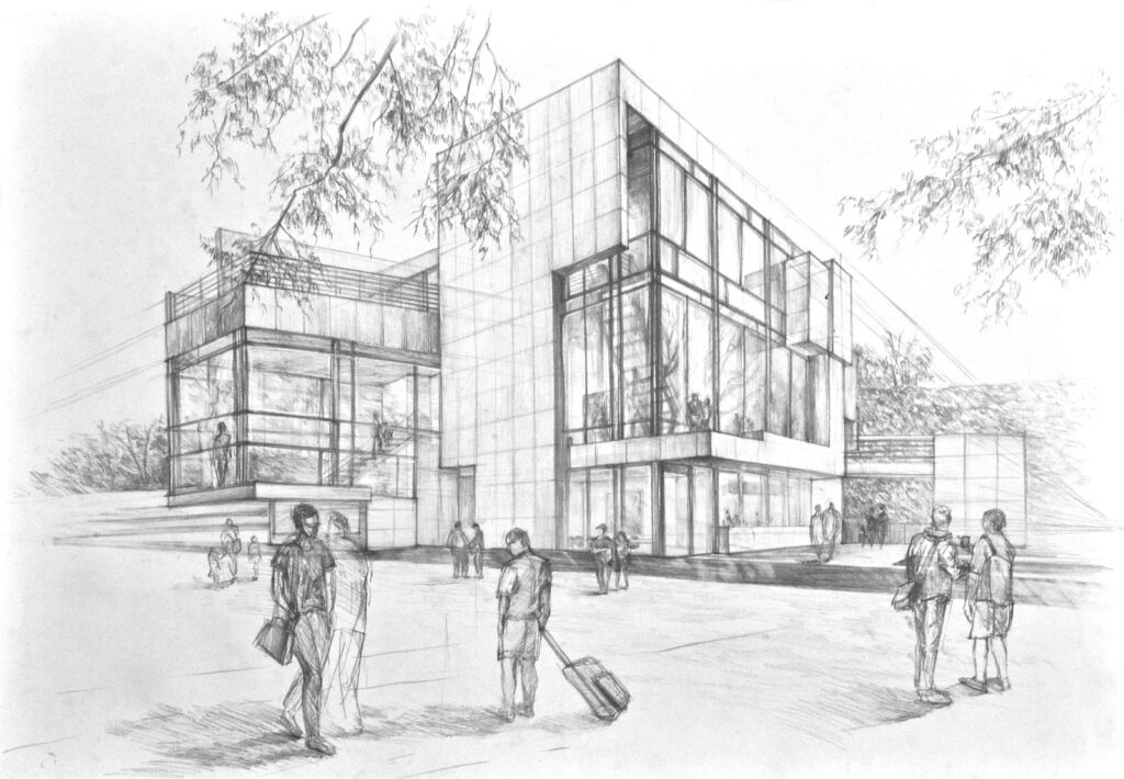 Rysunek architektoniczny - architektura miejska - RysunekArchitektura