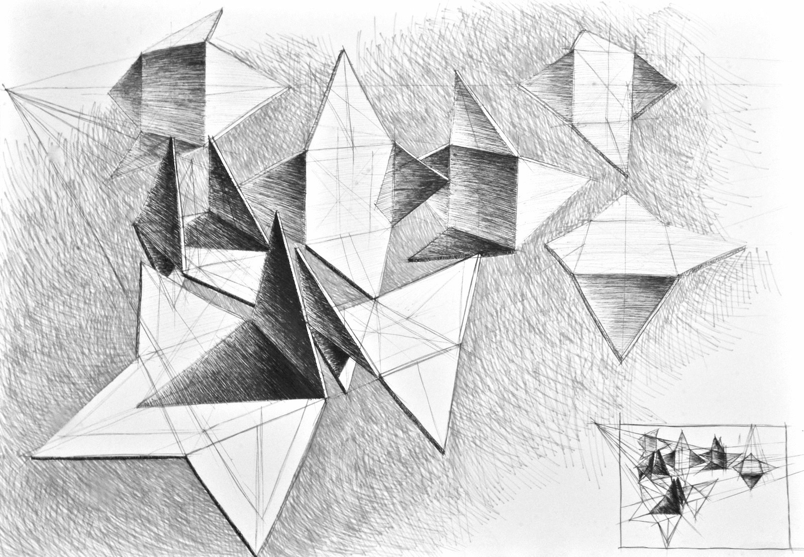 Przykładowa praca z portfolio kandydata - cienkopis - nauka rysowania w RA