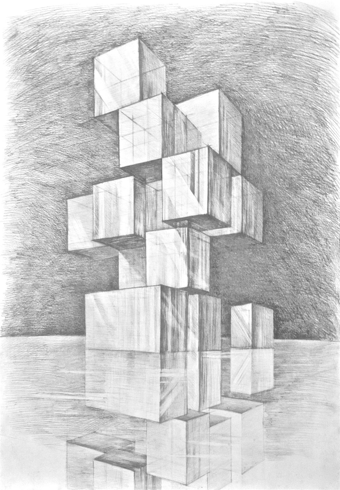 Przykładowa praca z portfolio kandydata - ołówek - nauka rysowania w RA