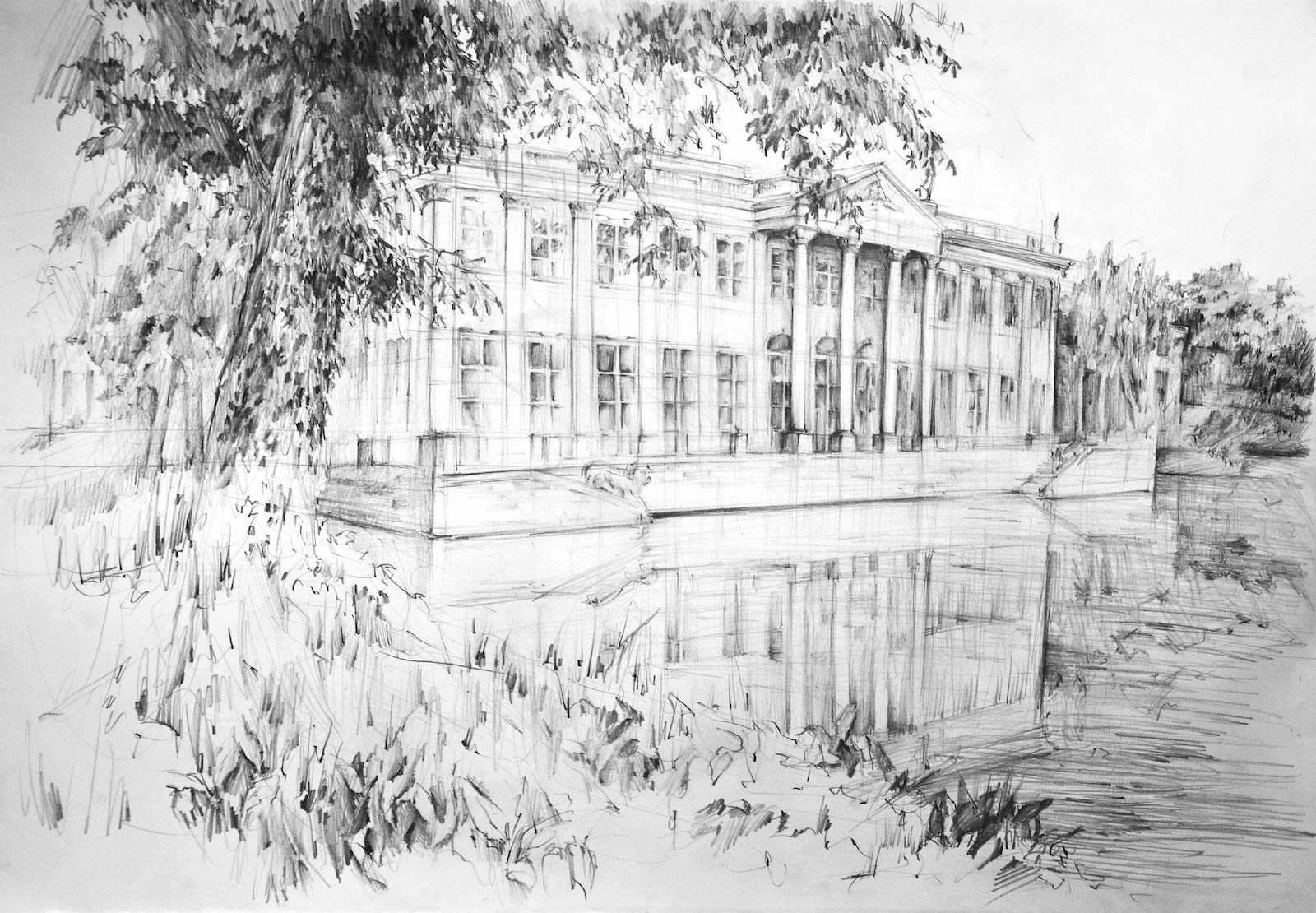 Rysunek architektoniczny - architektura w krajobrazie - nauka rysunku architektonicznego w RysunekArchitektura