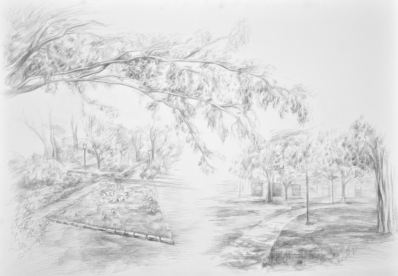 Przykładowa praca z portfolio kandydata - ołówek - nauka rysowania w RysunekArchitektura