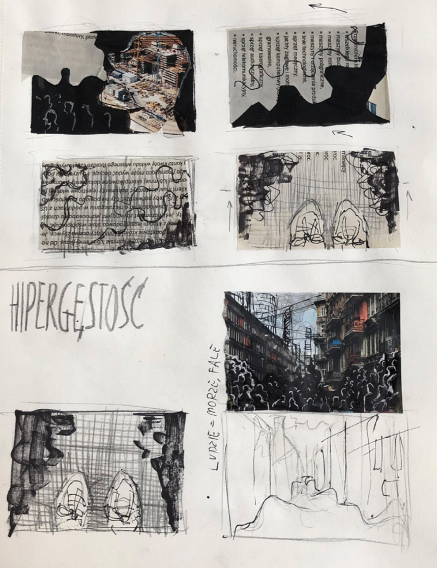 Przykładowa praca z portfolio kandydata - animacja - RysunekArchitektura