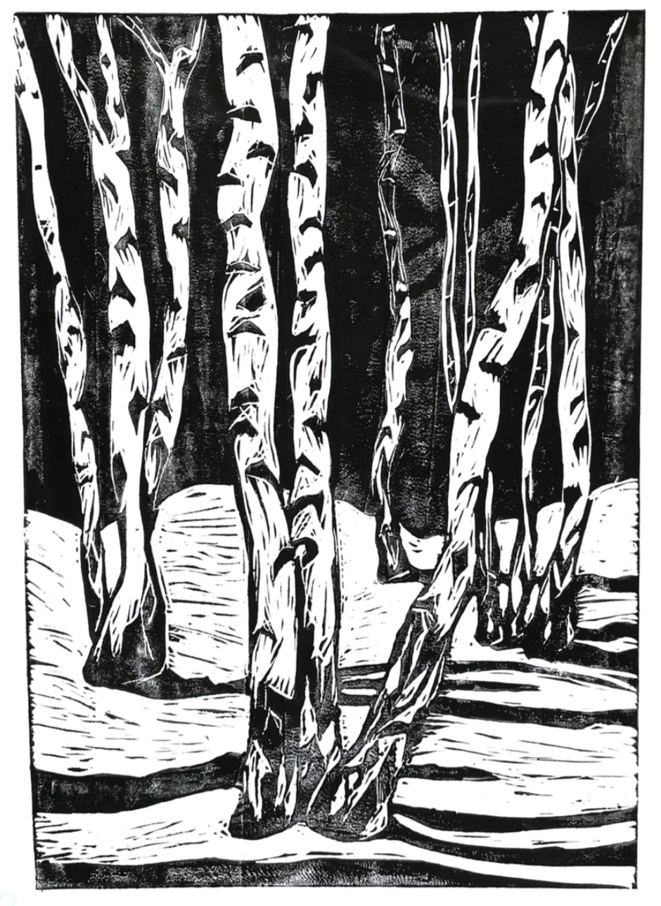 Przykładowa praca z portfolio kandydata - grafika - praca wykonana w szkole RysunekArchitektura