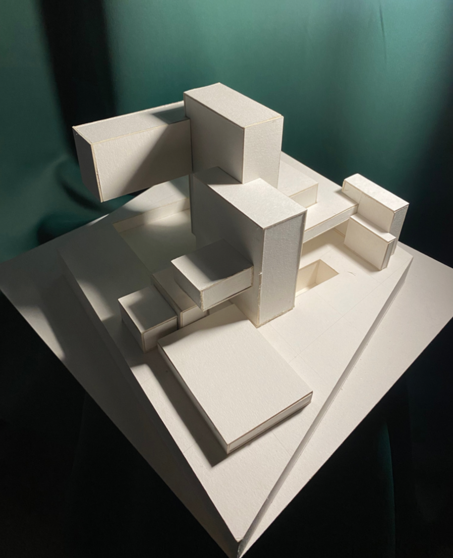 Makieta - makieta koncepcyjna - praca wykonana przez ucznia kursów przygotowawczych w RA