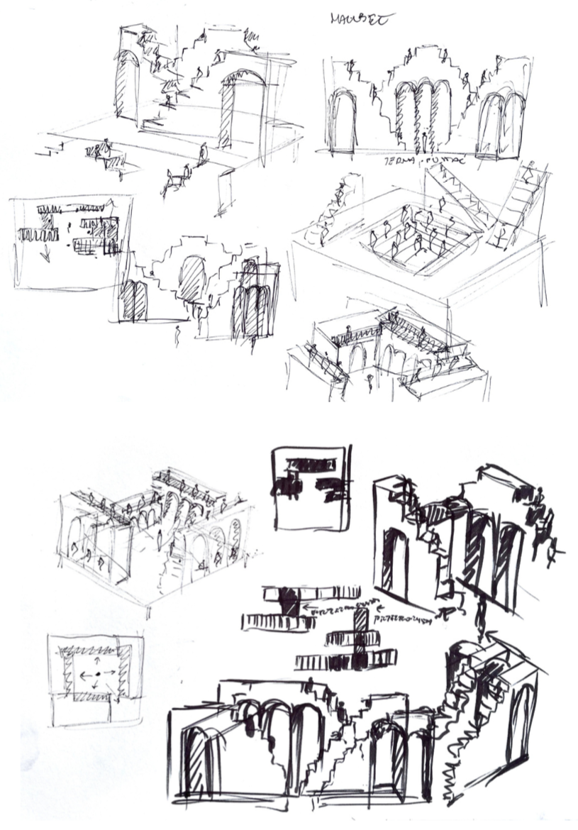 Przykładowa praca z portfolio kandydata - szkic - praca wykonana w pracowni RA
