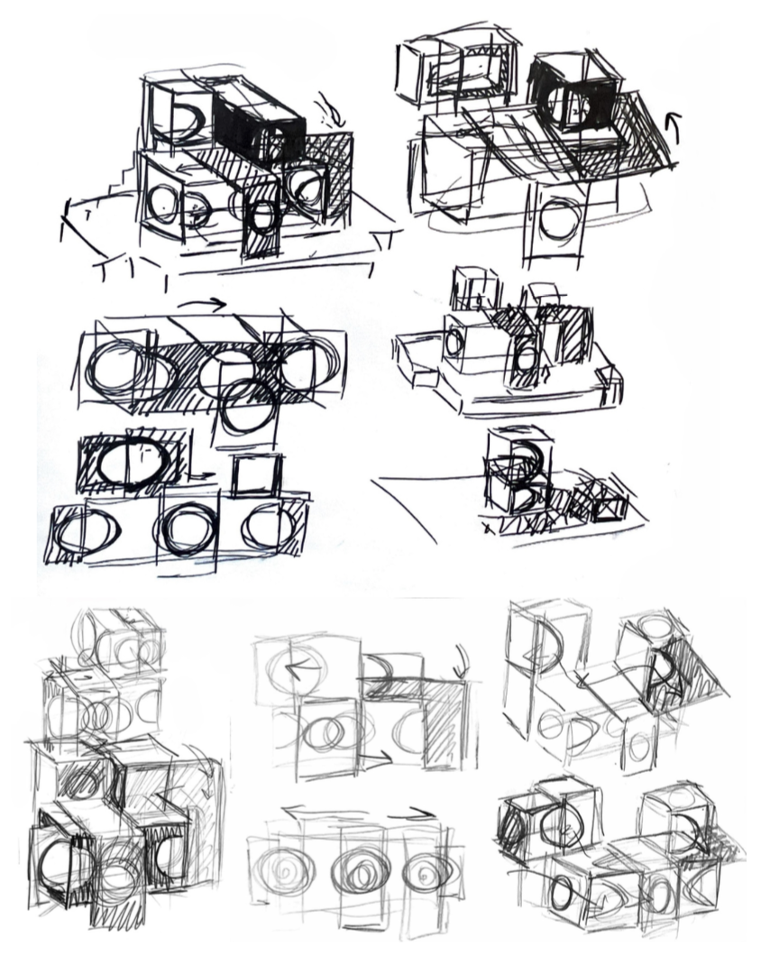 Przykładowa praca z portfolio kandydata - szkic - akademia rysunku RysunekArchitektura