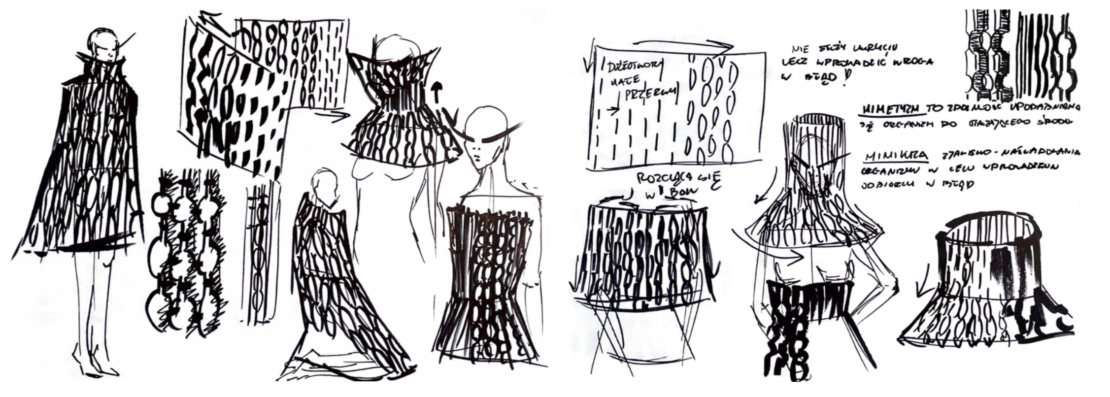 Przykładowa praca z portfolio kandydata - szkic - szkoła RysunekArchitektura